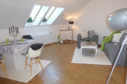 Blick ins Wohnzimmer