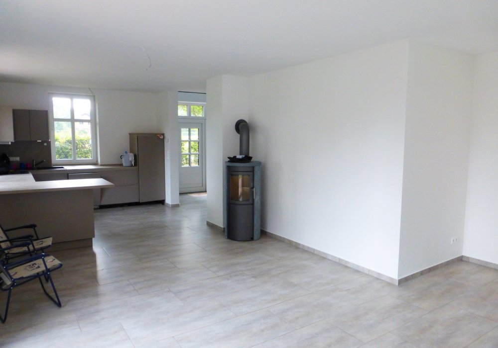 Wohnzimmer mit Kaminofen